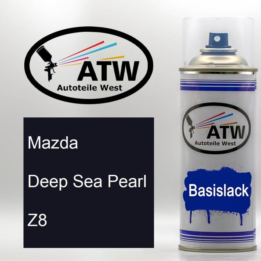 Mazda, Deep Sea Pearl, Z8: 400ml Sprühdose, von ATW Autoteile West.